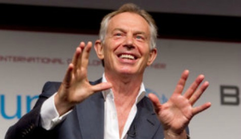 Tony Blair talked his pride in the bid for the London 2012 Olympic Games at the Beyond Sport summit in London, Photograph: Mark Thomas/Rex Feature